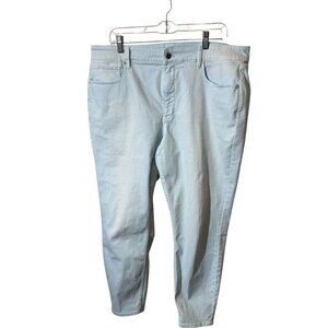 White Black Denim light blue  Skinny Jeans Womens Size 16 Slim Fit